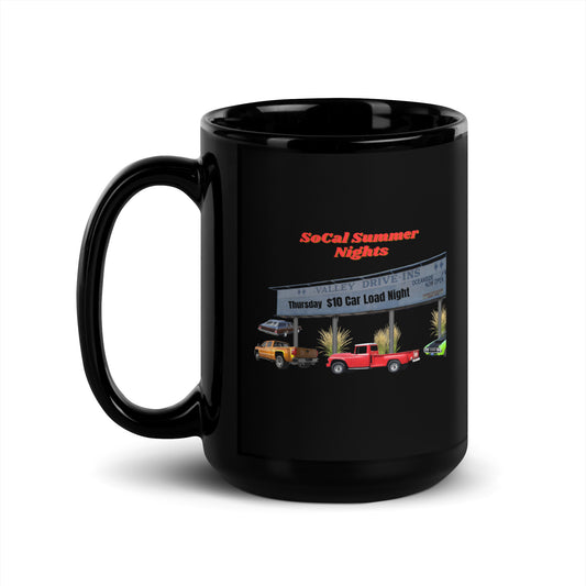SoCal Summer Nights Black Mug