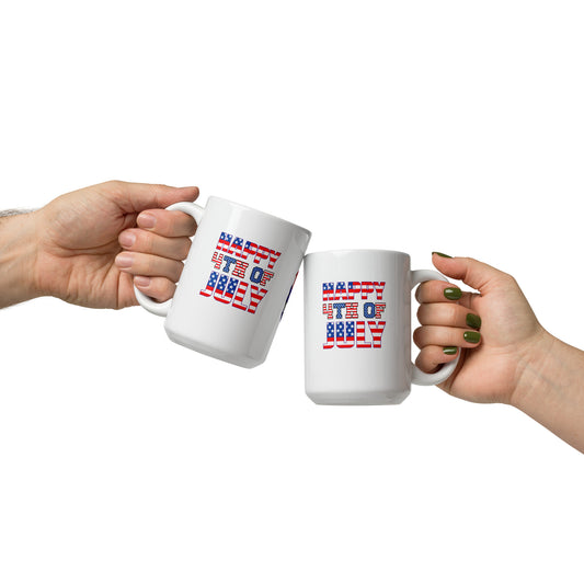 Happy 4th of July Full Wrap Mug