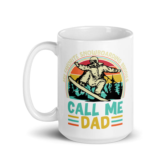 Call Me Dad Snowboarder Mug