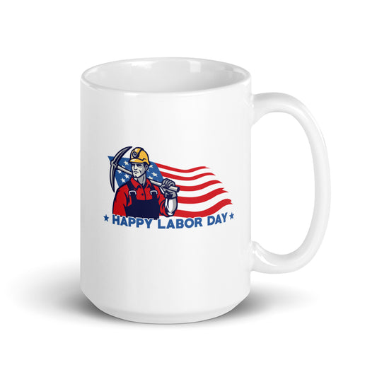 Happy Labor Day White Mug