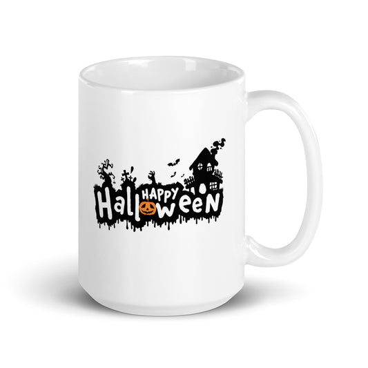 Spooky House Happy Halloween Mug