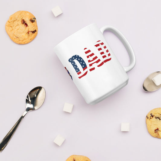 Patriotic DAD White Mug