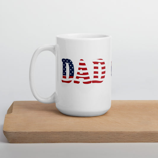 Patriotic DAD White Mug