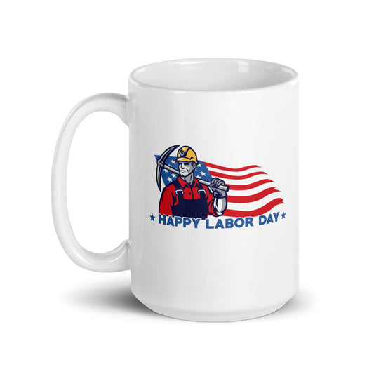 Happy Labor Day White Mug