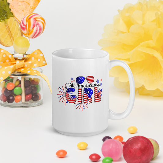 All American Girl White Mug